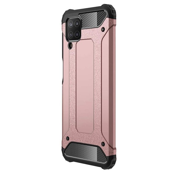 Microsonic Samsung Galaxy M12 Kılıf Rugged Armor Rose Gold 2