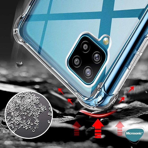 Microsonic Samsung Galaxy M12 Kılıf Shock Absorbing Şeffaf 4