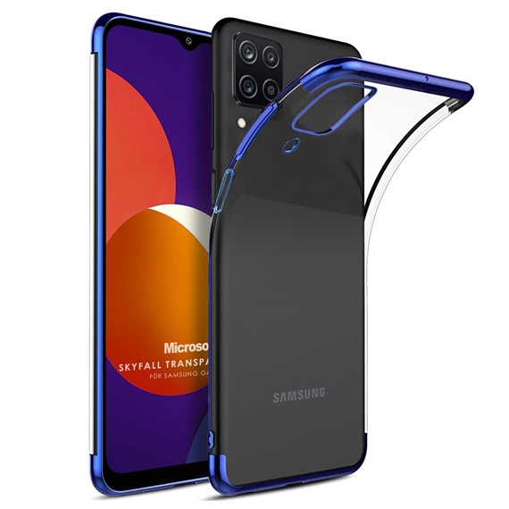 Microsonic Samsung Galaxy M12 Kılıf Skyfall Transparent Clear Mavi 1