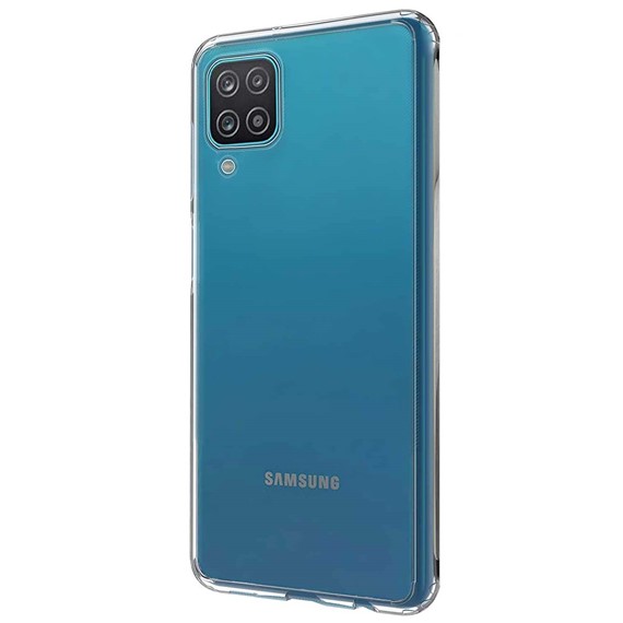Microsonic Samsung Galaxy M22 Kılıf Transparent Soft Beyaz 2