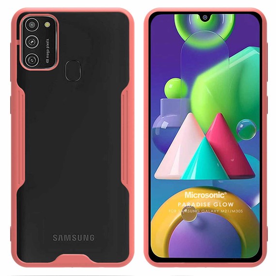 Microsonic Samsung Galaxy M30S Kılıf Paradise Glow Pembe 1