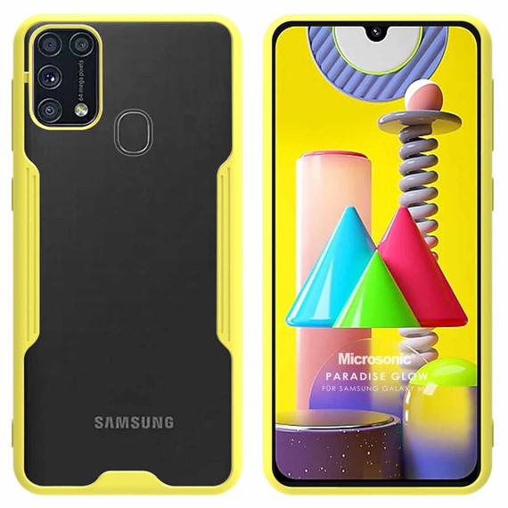 Microsonic Samsung Galaxy M31 Kılıf Paradise Glow Sarı 1