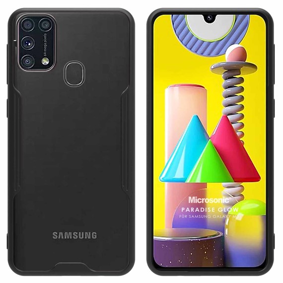 Microsonic Samsung Galaxy M31 Kılıf Paradise Glow Siyah 1