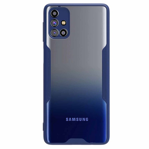 Microsonic Samsung Galaxy M31S Kılıf Paradise Glow Lacivert 2