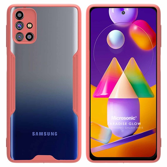 Microsonic Samsung Galaxy M31S Kılıf Paradise Glow Pembe 1