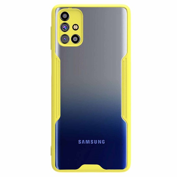 Microsonic Samsung Galaxy M31S Kılıf Paradise Glow Sarı 2