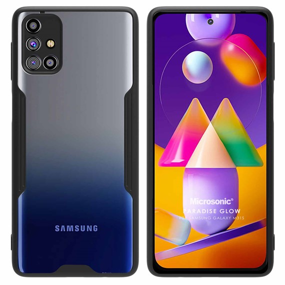 Microsonic Samsung Galaxy M31S Kılıf Paradise Glow Siyah 1