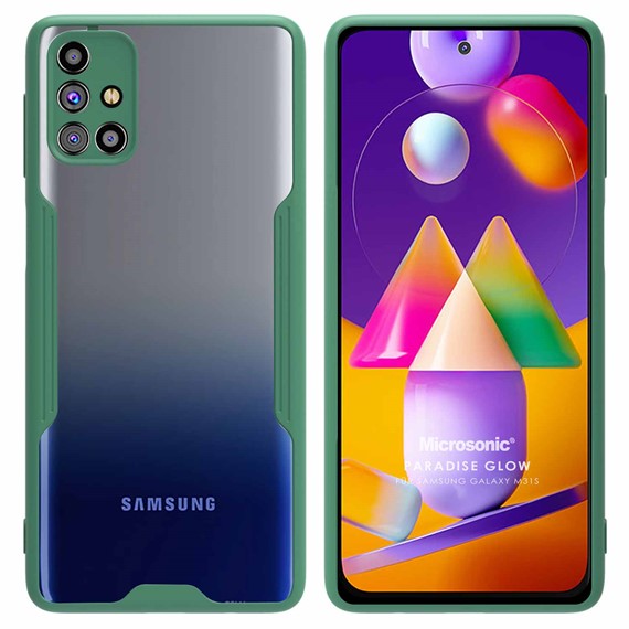 Microsonic Samsung Galaxy M31S Kılıf Paradise Glow Yeşil 1