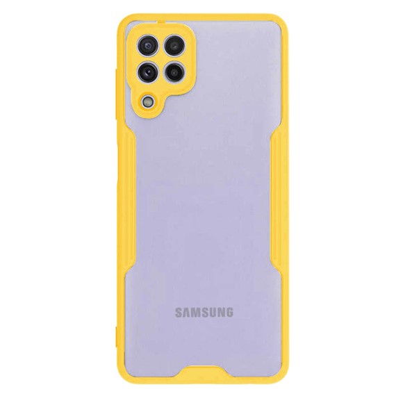 Microsonic Samsung Galaxy A22 4G Kılıf Paradise Glow Sarı 2