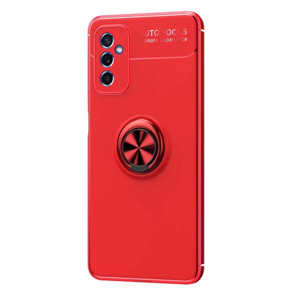 Microsonic Samsung Galaxy M52 Kılıf Kickstand Ring Holder Kırmızı 2