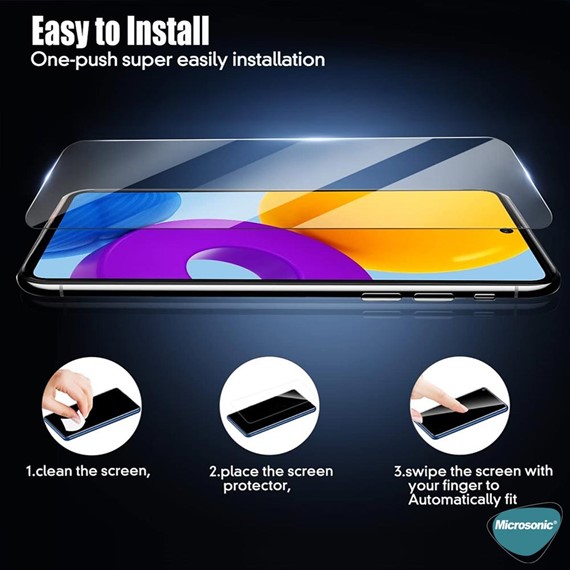 Microsonic Samsung Galaxy M52 Tempered Glass Cam Ekran Koruyucu 5