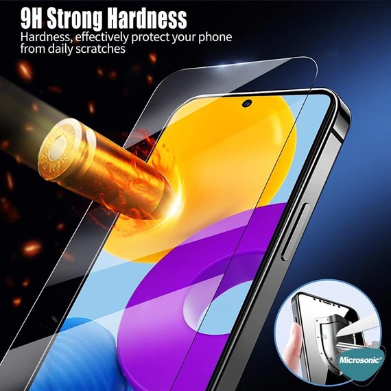 Microsonic Samsung Galaxy M52 Tempered Glass Cam Ekran Koruyucu 6