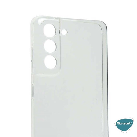 Microsonic Samsung Galaxy S21 FE Kılıf Transparent Soft Beyaz 5