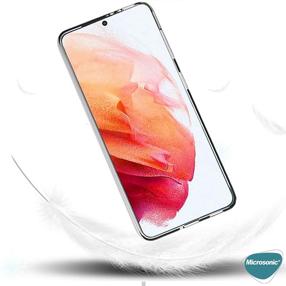 Microsonic Samsung Galaxy S22 Kılıf Transparent Soft Beyaz 5