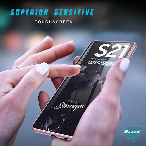 Microsonic Samsung Galaxy S21 Plus Tempered Glass Cam Ekran Koruyucu 8