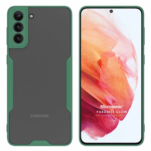 Microsonic Samsung Galaxy S21 Kılıf Paradise Glow Yeşil 1