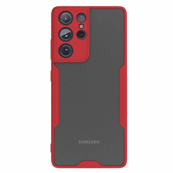 Microsonic Samsung Galaxy S21 Ultra Kılıf Paradise Glow Kırmızı 2