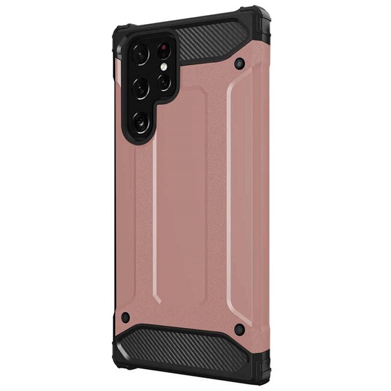 Microsonic Samsung Galaxy S22 Ultra Kılıf Rugged Armor Rose Gold 2