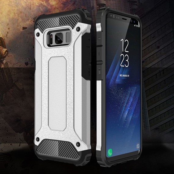 Microsonic Samsung Galaxy S8 Plus Kılıf Rugged Armor Mavi 2