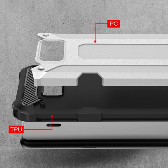 Microsonic Samsung Galaxy S8 Plus Kılıf Rugged Armor Siyah 4