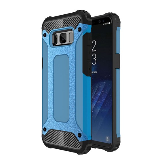 Microsonic Samsung Galaxy S8 Plus Kılıf Rugged Armor Mavi 1