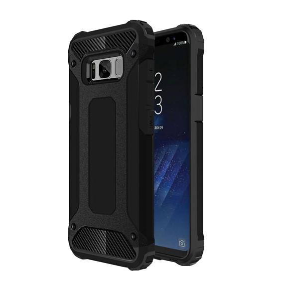 Microsonic Samsung Galaxy S8 Plus Kılıf Rugged Armor Siyah 1