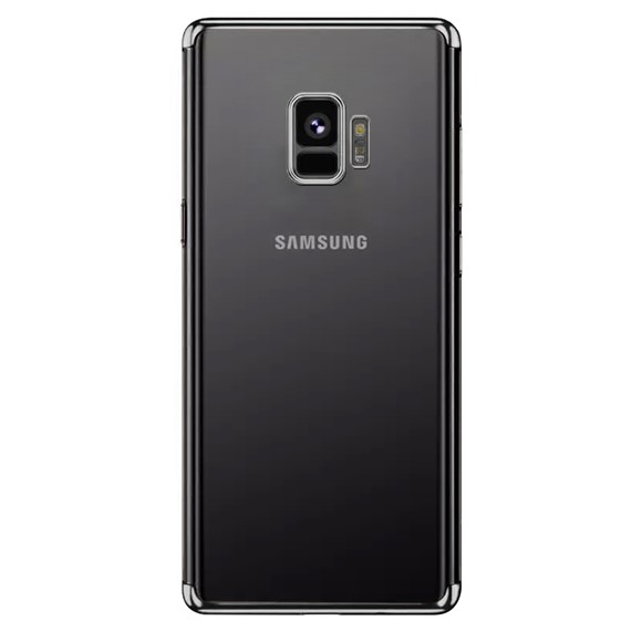 Microsonic Samsung Galaxy S9 Kılıf Skyfall Transparent Clear Gümüş 2