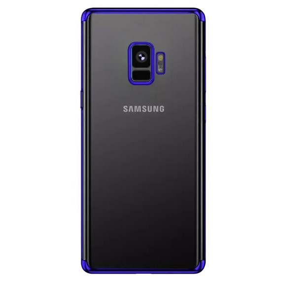 Microsonic Samsung Galaxy S9 Kılıf Skyfall Transparent Clear Mavi 2