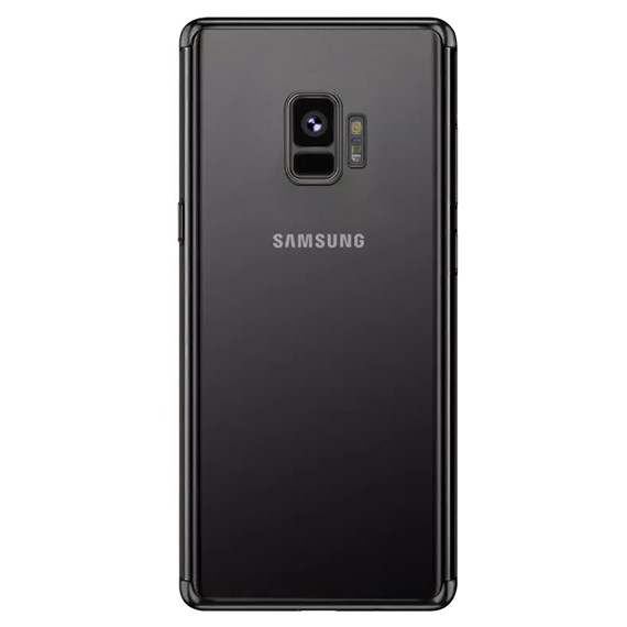 Microsonic Samsung Galaxy S9 Kılıf Skyfall Transparent Clear Siyah 2