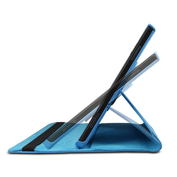 Microsonic Samsung Galaxy Tab A 10 1 T580 Kılıf 360 Rotating Stand Deri Mavi 4