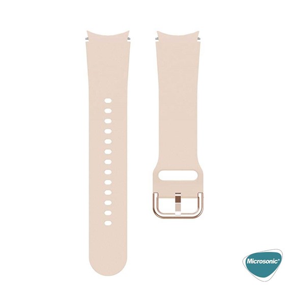 Microsonic Samsung Galaxy Watch 7 40mm Kordon Solid Silicone Band Açık Yeşil 3