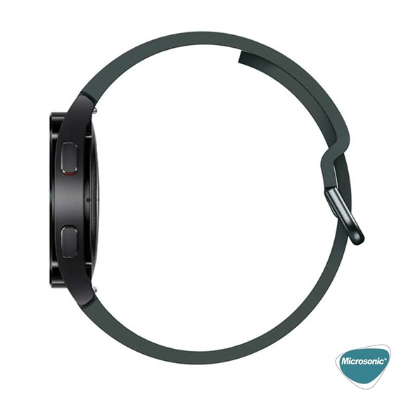 Microsonic Samsung Galaxy Watch 7 40mm Kordon Solid Silicone Band Açık Yeşil 5
