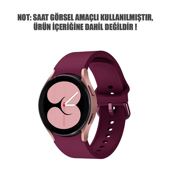 Microsonic Samsung Galaxy Watch 6 Classic 43mm Kordon Solid Silicone Band Mürdüm 2