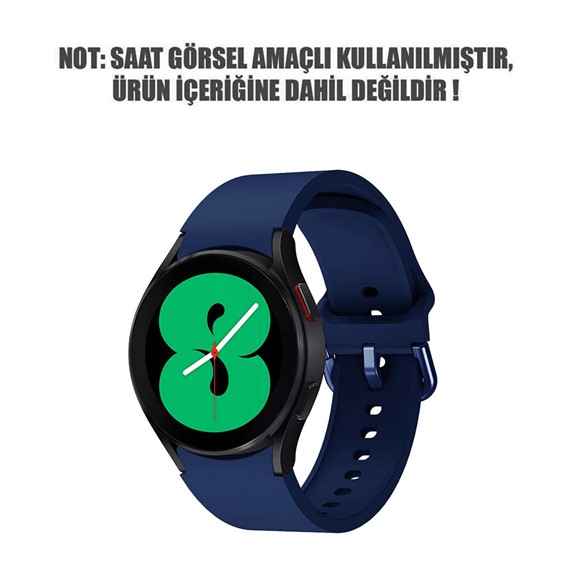 Microsonic Samsung Galaxy Watch 4 44mm Kordon Solid Silicone Band Petrol Mavisi 2