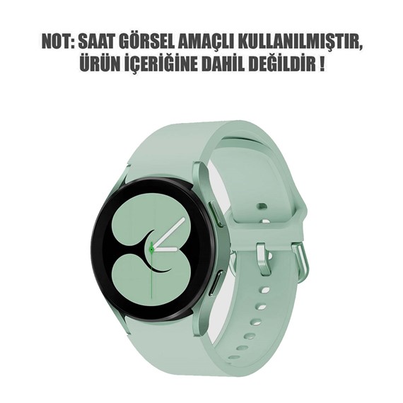 Microsonic Samsung Galaxy Watch 6 Classic 47mm Kordon Solid Silicone Band Açık Yeşil 2