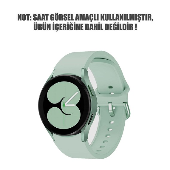 Microsonic Samsung Galaxy Watch 7 40mm Kordon Solid Silicone Band Açık Yeşil 2
