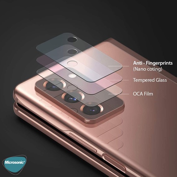 Microsonic Samsung Galaxy Z Fold 2 Kamera Lens Koruma Camı 2