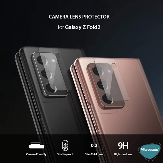 Microsonic Samsung Galaxy Z Fold 2 Kamera Lens Koruma Camı 8