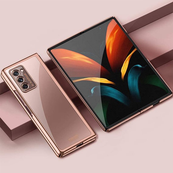 Microsonic Samsung Galaxy Z Fold 2 Kılıf Shell Platinum Siyah 5