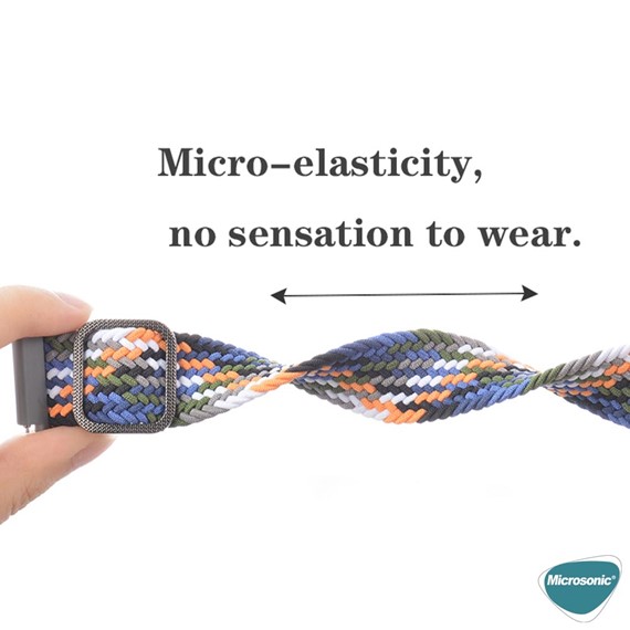 Microsonic Amazfit GTS 4 Mini Kordon Braided Loop Band Renkli 4
