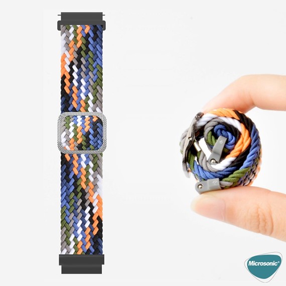 Microsonic Amazfit GTS 4 Mini Kordon Braided Loop Band Renkli 6