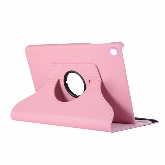 Microsonic Samsung Galaxy Tab A 10 1 T510 Kılıf 360 Rotating Stand Deri Açık Pembe 3