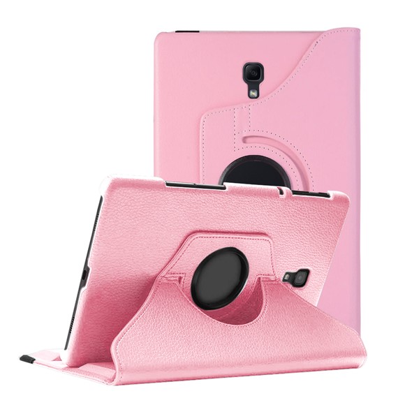 Microsonic Samsung Galaxy Tab A 10 5 T590 Kılıf 360 Rotating Stand Deri Açık Pembe 1