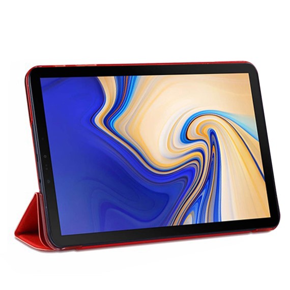 Microsonic Samsung Galaxy Tab A 10 5 T590 Smart Case ve arka Kılıf Kırmızı 2