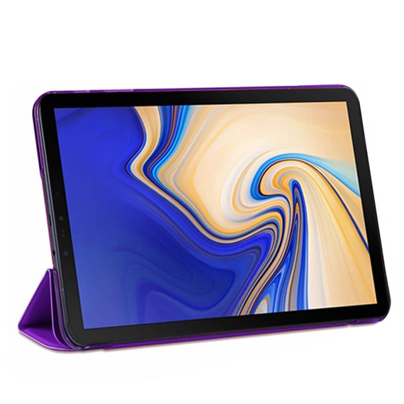 Microsonic Samsung Galaxy Tab A 10 5 T590 Smart Case ve arka Kılıf Mor 2