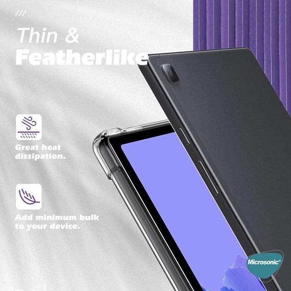 Microsonic Samsung Galaxy Tab A7 10 4 T500 Kılıf Shock Absorbing Şeffaf 4