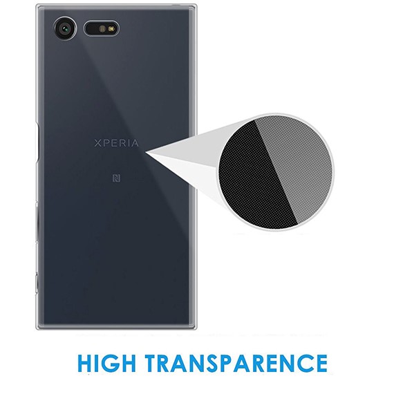 Microsonic Sony Xperia XZ Premium Kılıf Transparent Soft Mavi 4