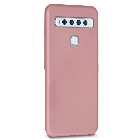 Microsonic Matte Silicone TCL 10L Kılıf Rose Gold 2