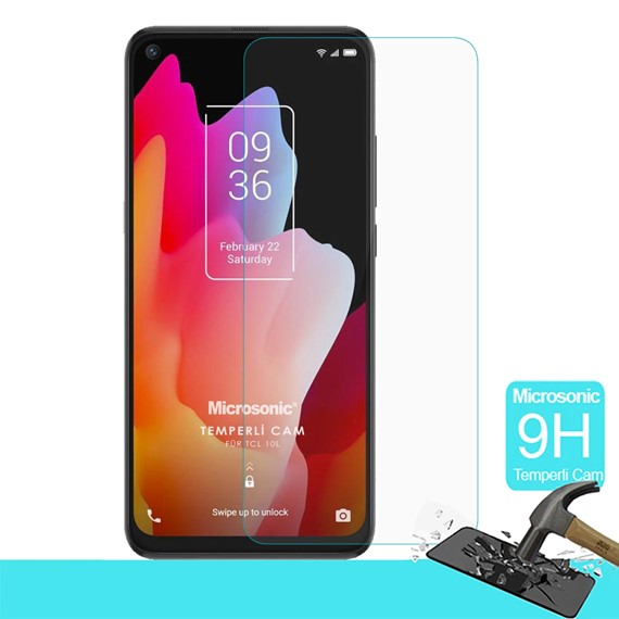 Microsonic TCL 10L Tempered Glass Cam Ekran Koruyucu 1