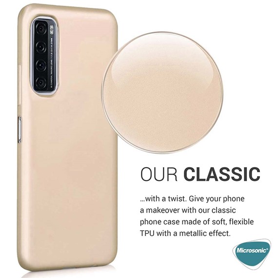 Microsonic Matte Silicone TCL 20 SE Kılıf Gold 4